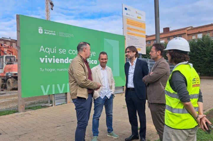 Zapico inaugura en Grado una promoción de 24 viviendas públicas mientras Asturias supera las 600 licitaciones en esta legislatura