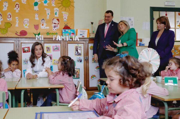 El Presidente y la Reina Letizia Inauguran el Curso Escolar en el Colegio Público Gesta, Alma Mater de la Reina